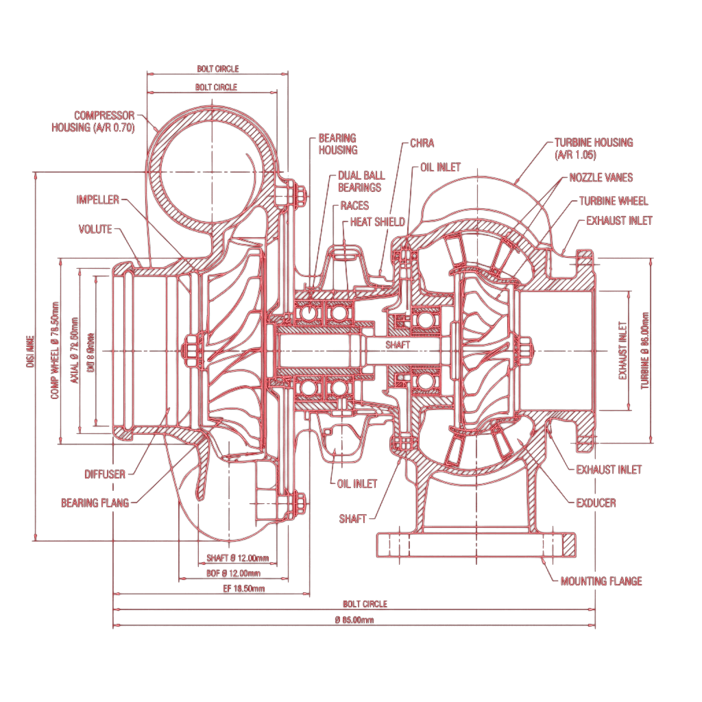 Motorsport CAD Blueprint Drawing