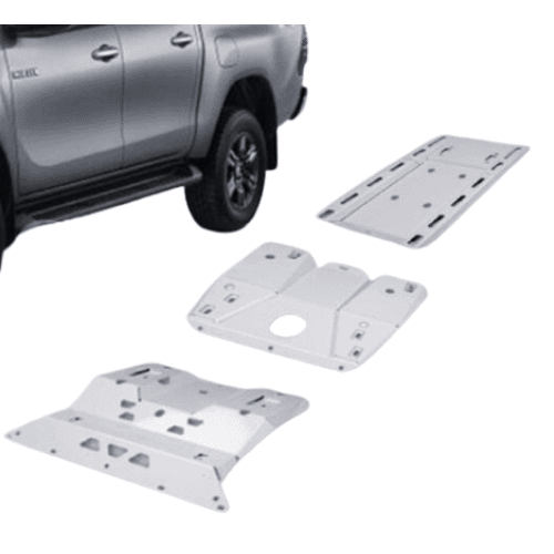 Full Underbody Guard Set for Toyota Hilux – 3mm Steel, Radiator + Engine + Gearbox Protection